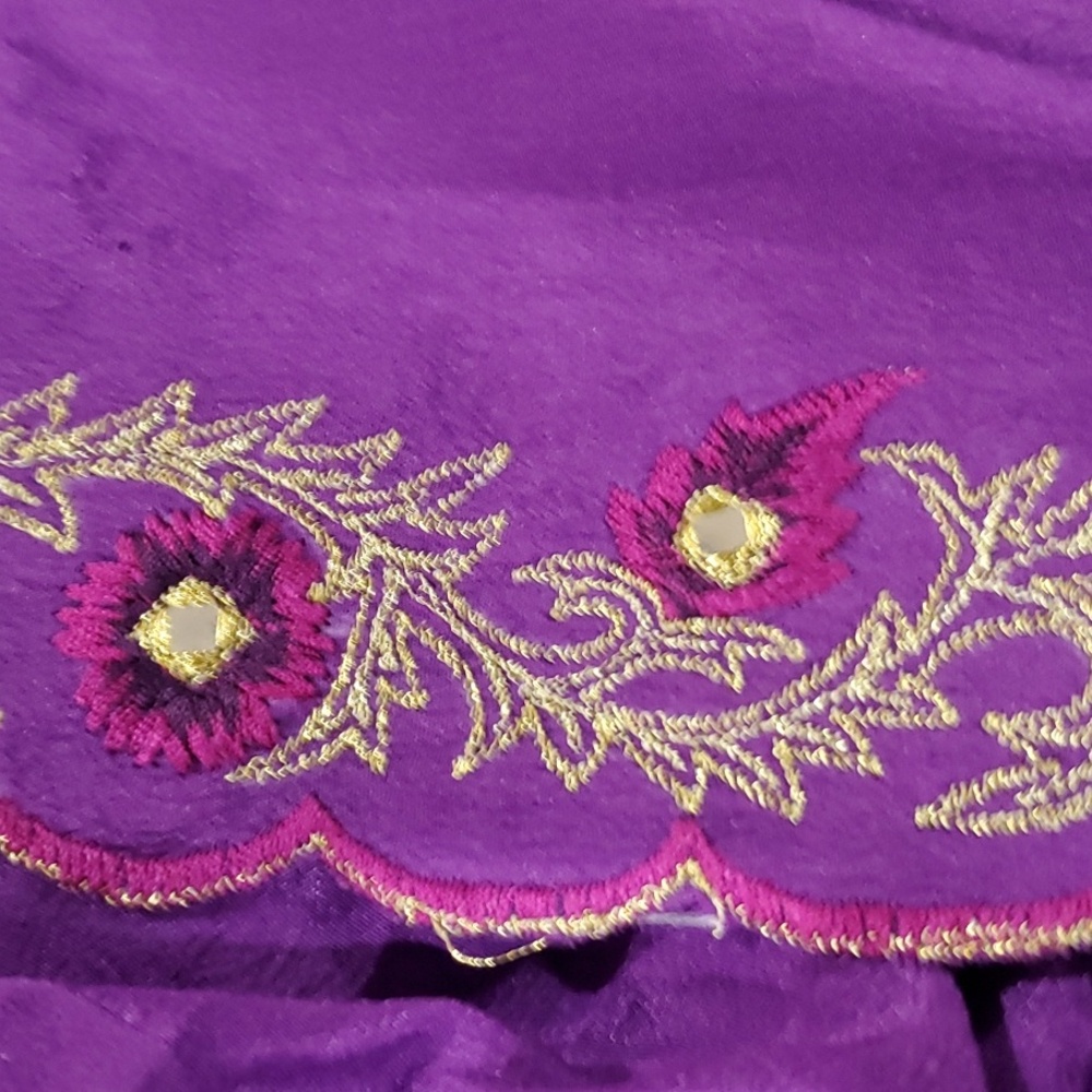 Indian-Pakistani 3-piece Suit! Salwer- Kammez-Dupatta! 100% PURE Silk! - Picture 8 of 12